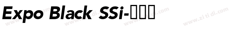 Expo Black SSi字体转换